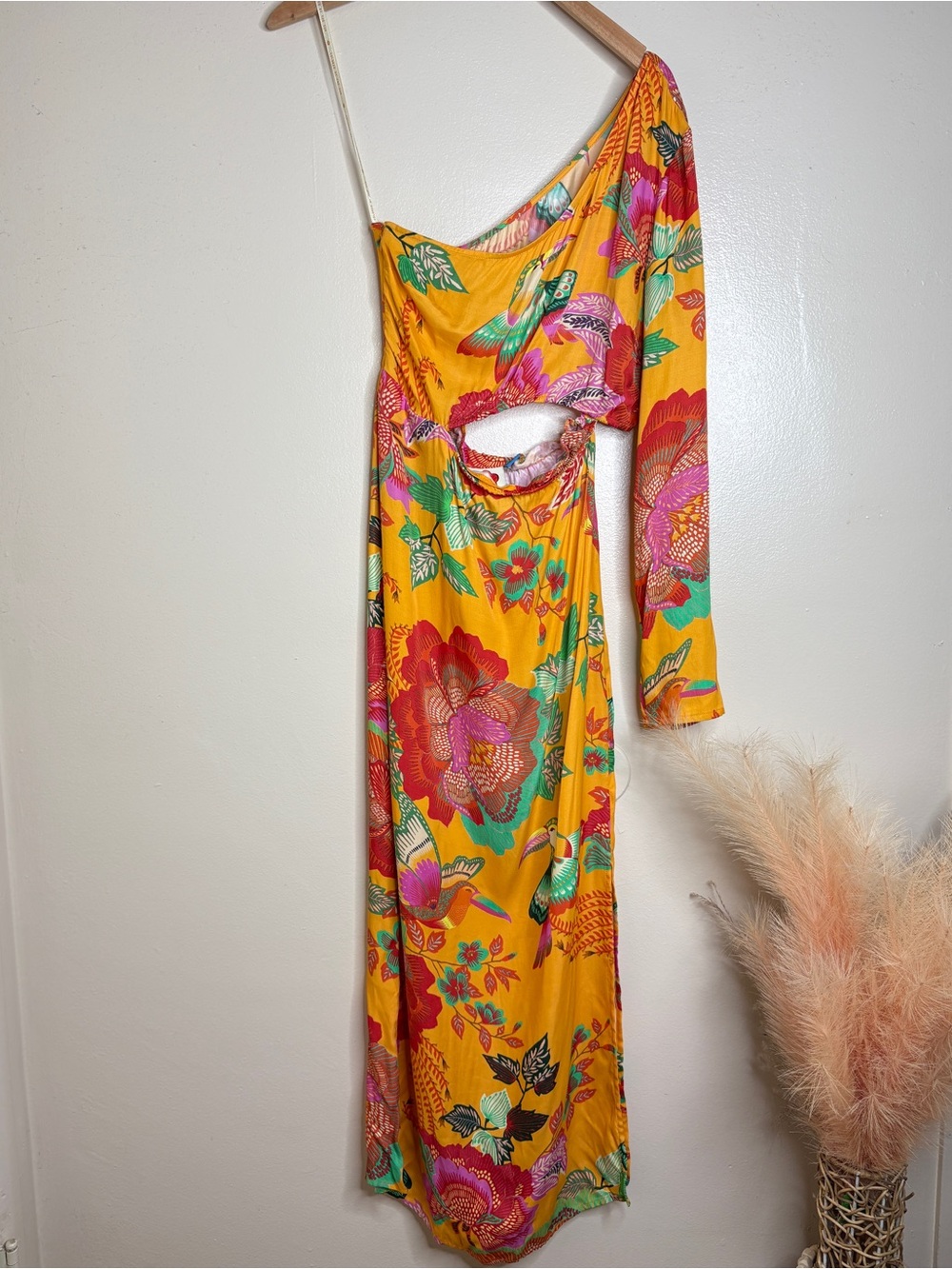 Farm Rio x Anthropologie Single-Shoulder Printed Maxi Dress - Picture 2 of 14
